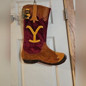 YELLOWSTONE COWBOY BOOT STOCKING: NEW WITH TAGS